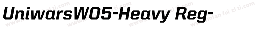 UniwarsW05-Heavy Reg字体转换